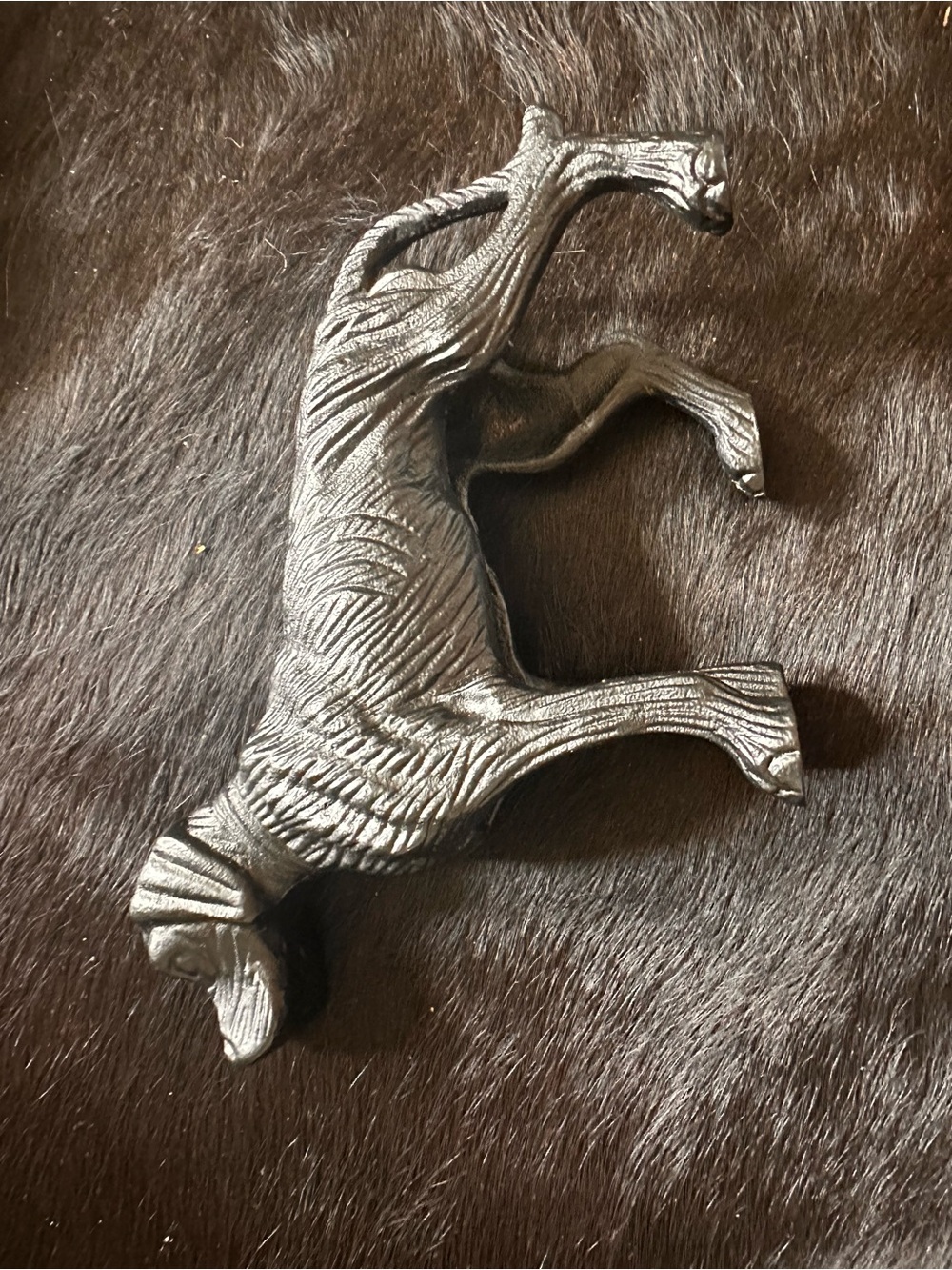 Decorative Black Cast Metal dog Accent